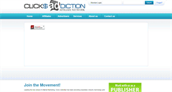 Desktop Screenshot of clicksaddiction.com